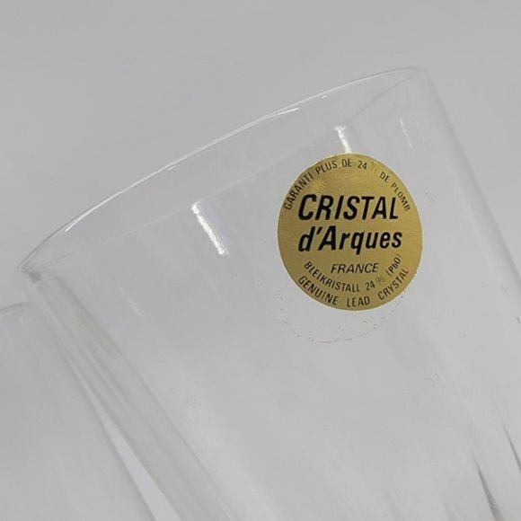 Longchamp French Cristal d'Arques Genuine Lead Crystal Drinking Glasses New - Picture 2 of 6